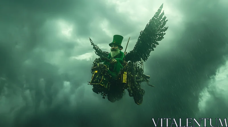 Flying Leprechaun Steampunk Machine