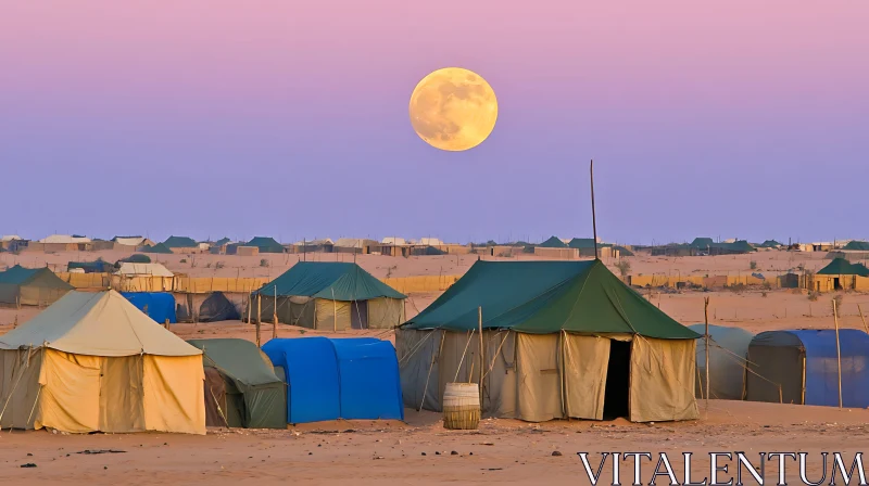 Desert Tents at Night
