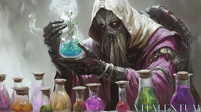 Enigmatic Potion Master Illustration