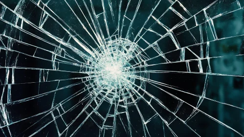 Shattered Reflections: Abstract Composition