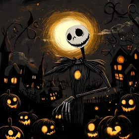 Nightmare Before Christmas Halloween Scene