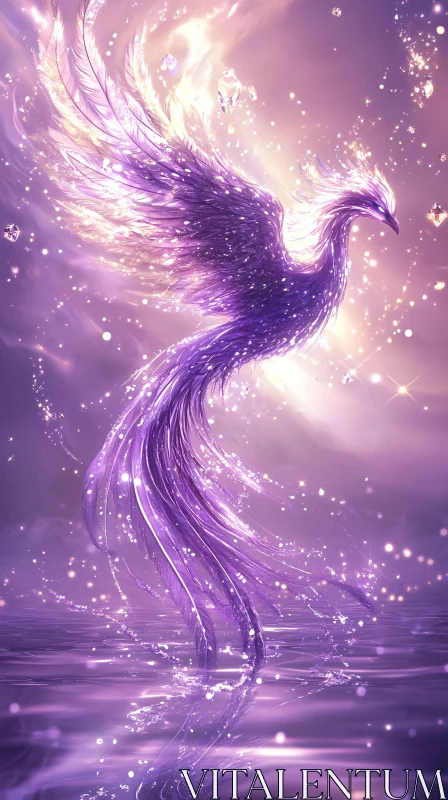 Violet Phoenix in Flight
