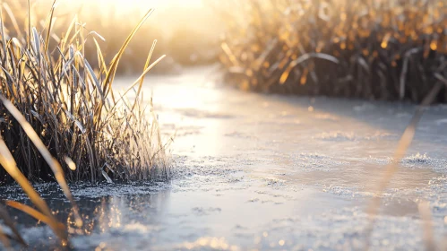 Frosty Morning by the Pond