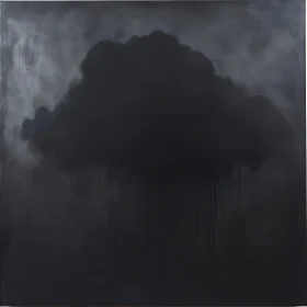 Dark Cloud Formation Art: Monochrome Study