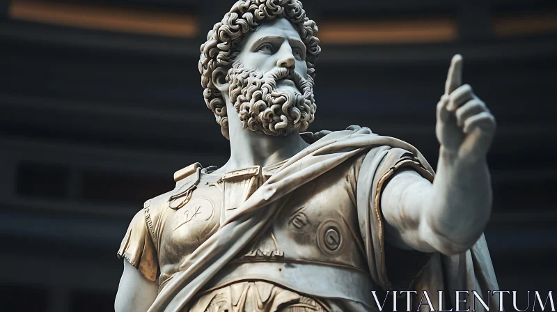 Ancient Man Marble Sculpture