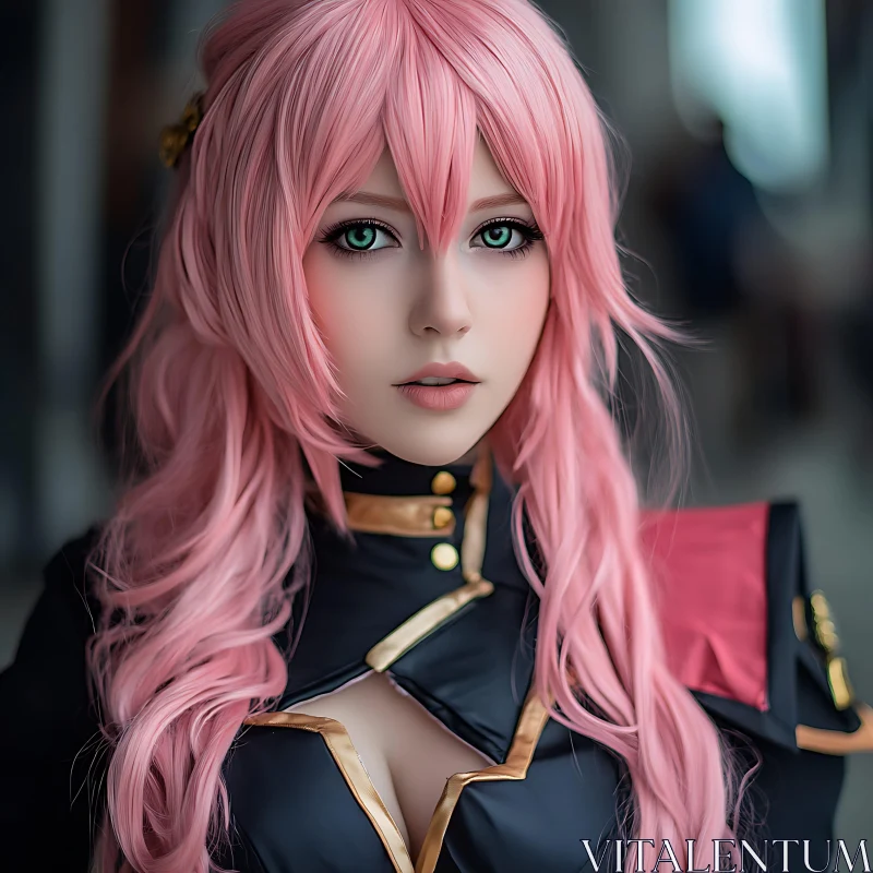 Captivating Cosplay Character AI Image