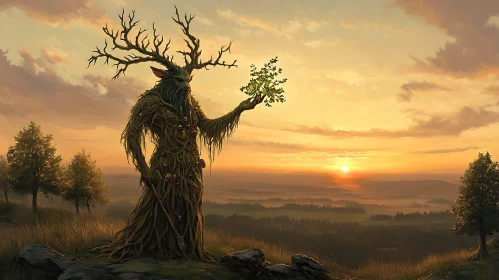 Ancient Forest Spirit and the Dawn