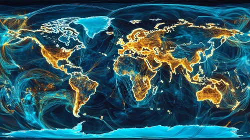 Global Connections Abstract Art