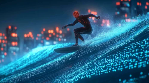 Futuristic Surfing in the City