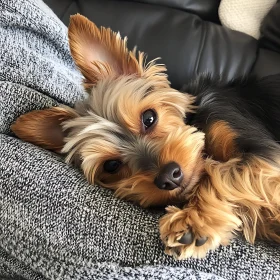 Cute Pet Dog Relaxing in a Calm Setting