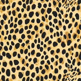 Seamless Animal Print Pattern on Gold