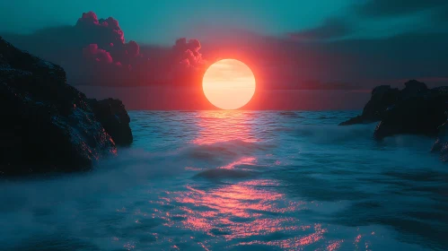 Tranquil Ocean Sunset