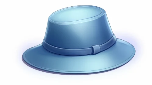 Blue Hat Illustration in 2D Game Art Style | Creative Commons