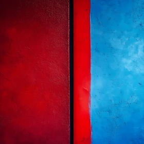 Red and Blue Textured Abstraction
