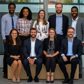 Diverse Group of Colleagues Posing Together