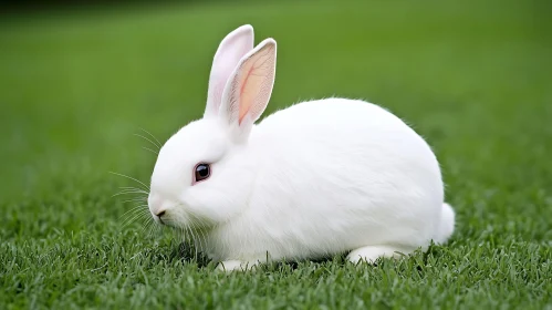 Rabbit in a field of grass