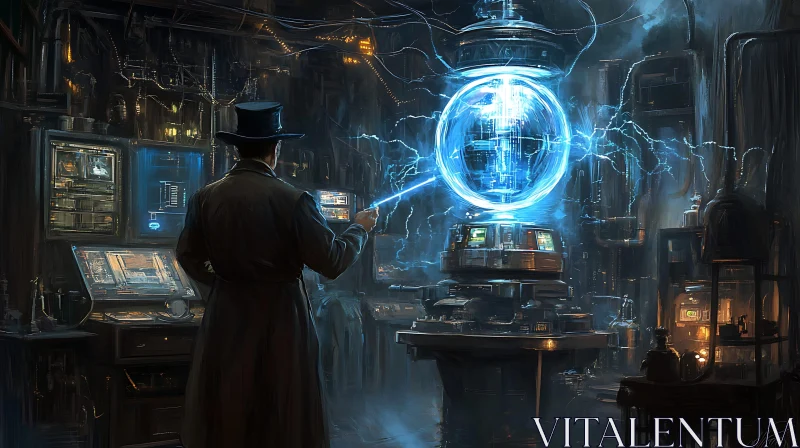 AI ART Steampunk Science Experiment