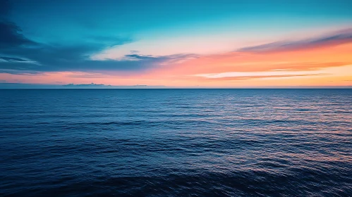 Peaceful Ocean at Sunset