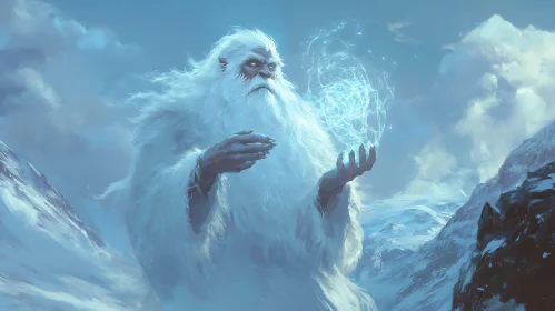 Snow Creature Conjuring Magic