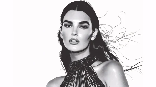 Artistic Portrait of Kendall Jenner