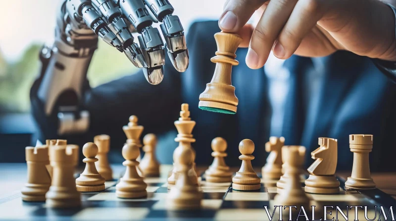 Chess Match: The Future of Strategy AI Image