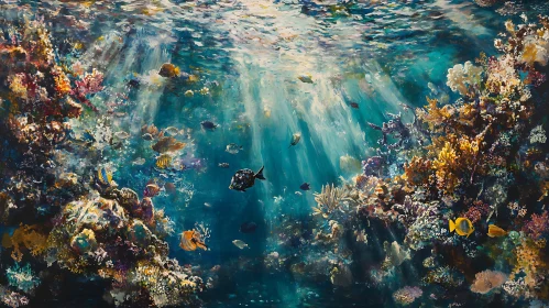 Sunlit Coral Reef