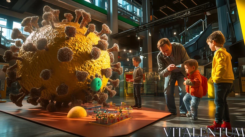 Virus Education at the Science Museum AI Image
