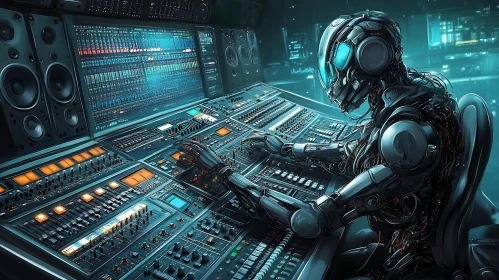 Robotic Sound Mixer in Studio