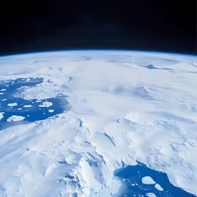 Frozen Continent from Above