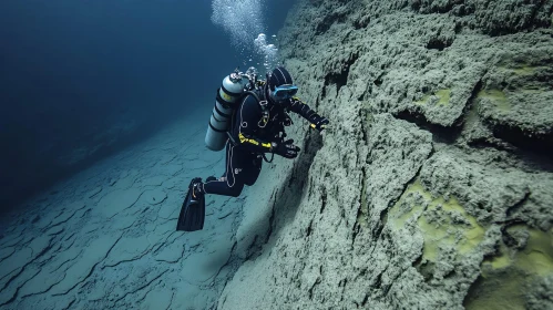 Underwater Cliff Exploration