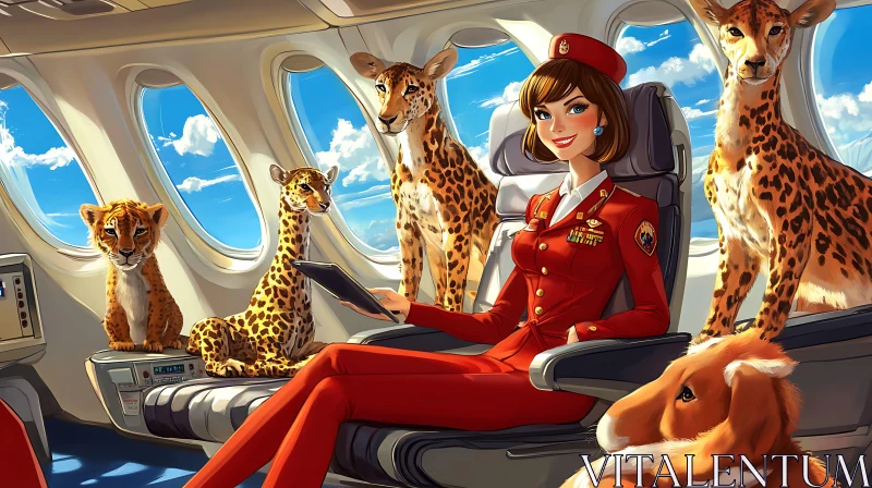 AI ART Airborne Cheetahs: A Flight of Fancy