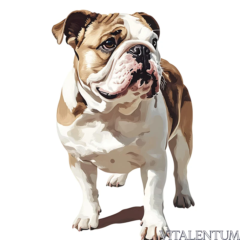 Bulldog Artwork AI Image