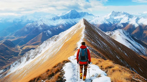 Ascent to Snowy Peaks