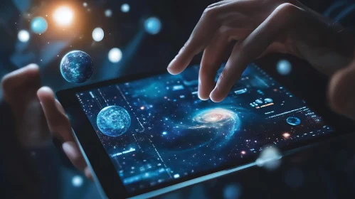 Digital Universe: Interacting with Galaxy on Tablet