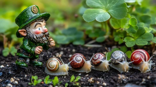 Garden Gnome and Snail Race