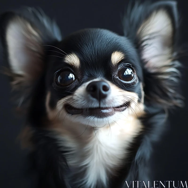 Adorable Chihuahua with a Happy Face AI Image