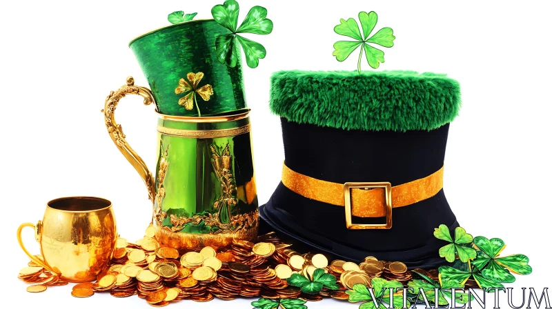 AI ART Leprechaun's Luck: A St. Patrick's Scene