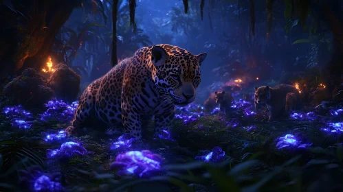 Jaguar in Enchanted Jungle