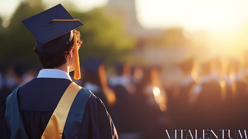 Graduate at Ceremony AI Image