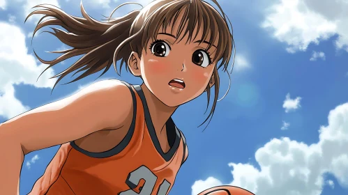 Anime Basketball Player Skyward