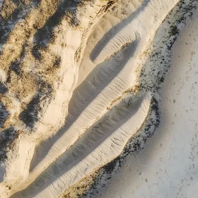 Abstract Sand Dunes from Above