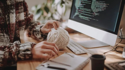 Crafting with Code: A Knitter's Workspace