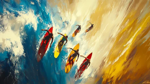 Ocean Surfing Adventure Artwork