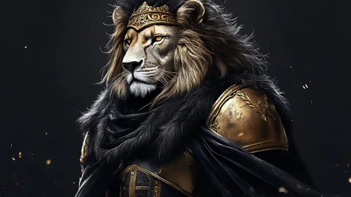 Lion with Crown and Armor