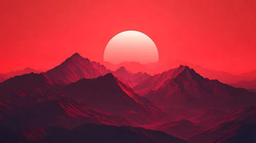 Crimson Peaks at Dusk