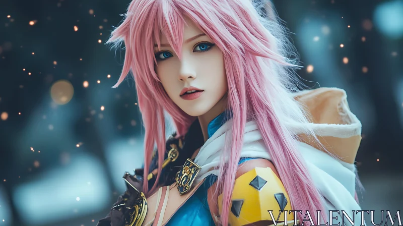 AI ART Fantasy Anime Portrait with Detailed Armor