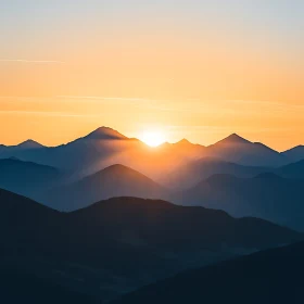 Mountains at Sunrise