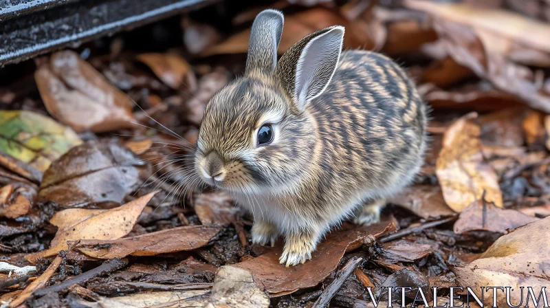 Portrait of a Wild Rabbit AI Image