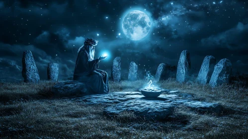 Moonlit Ritual at the Ancient Stones