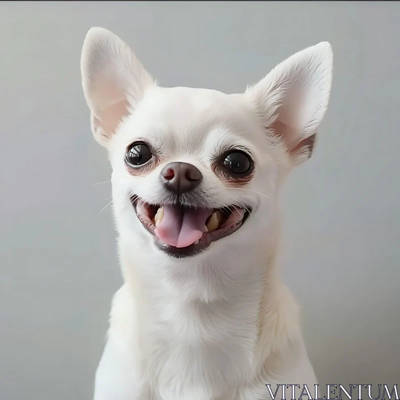 Cute Chihuahua Happy Expression AI Image